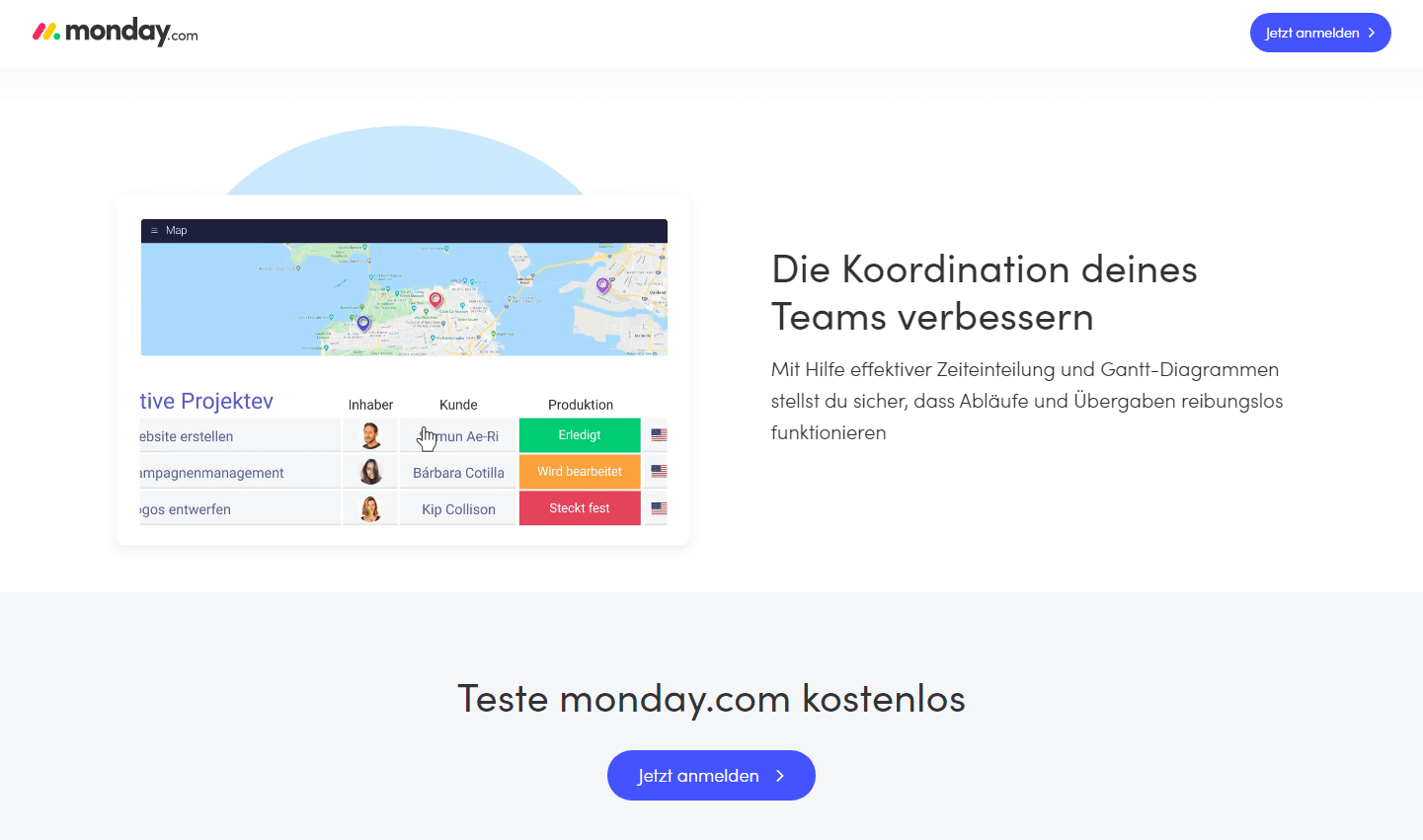 Conversion-centered Design bei monday.com