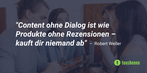 Dialog durch Content