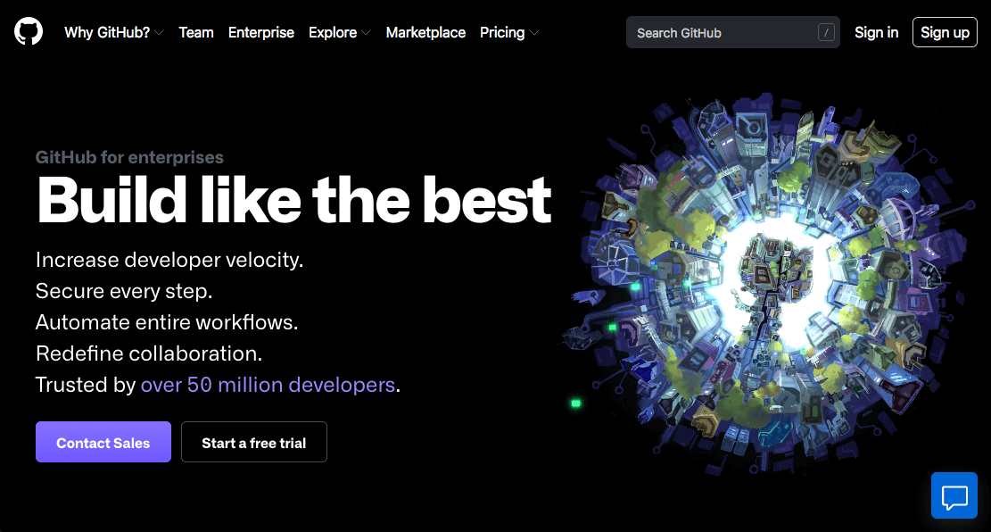 GitHub Website Chat