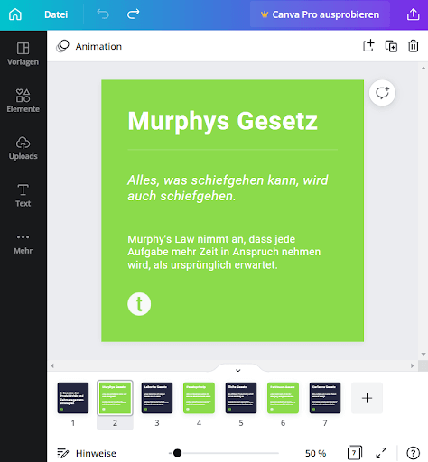 Slideshows mit Canva erstellen
