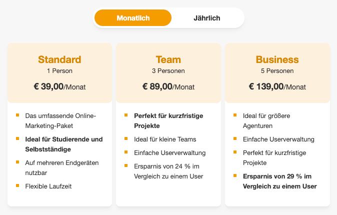 Rheinwerk 365 Preisstaffelung