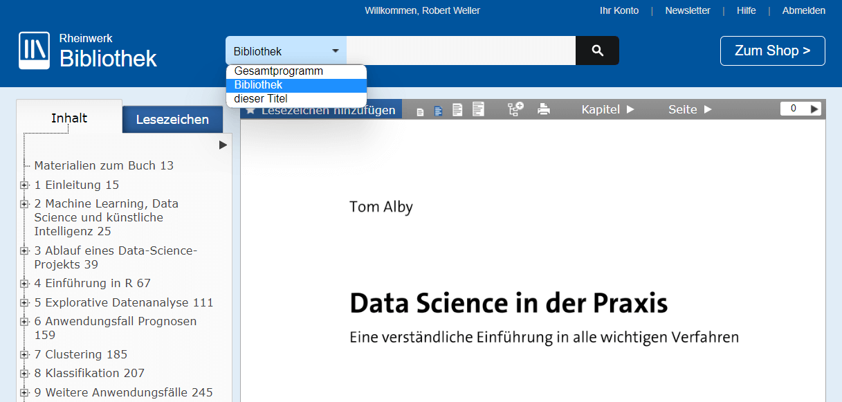 Rheinwerk Bücher im Browser lesen