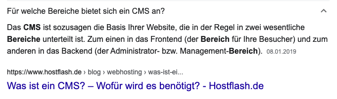 Suchergebnisse: Was ist Content Management