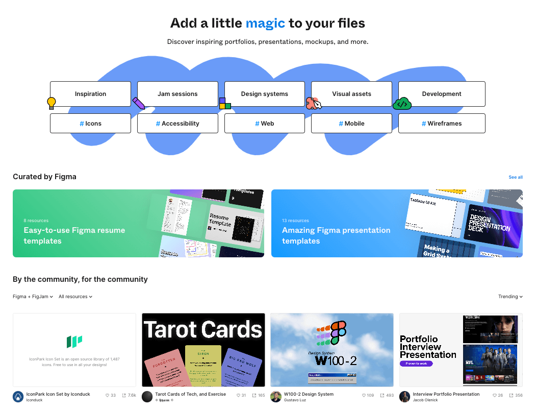 Screenshot: Figma Community Hub