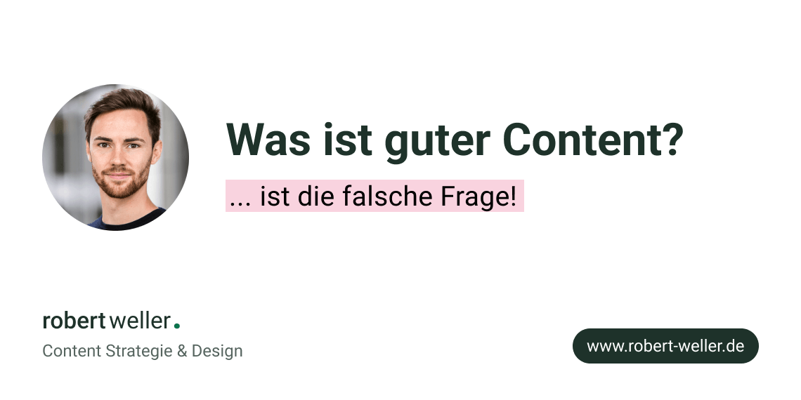 Titelbild "Was ist guter Content?"