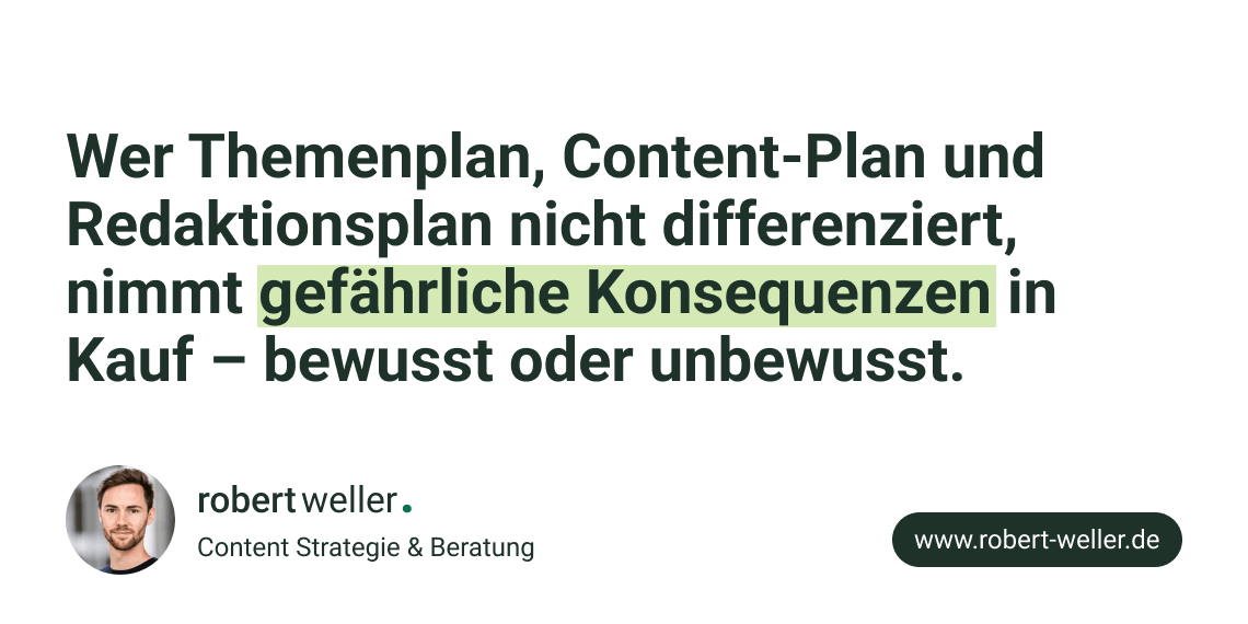 Titelbild zu Themenplan, Content-Plan und Redaktionsplan