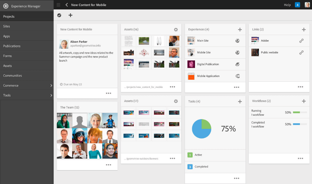 Digital Asset Management via Adobe Experience Manager