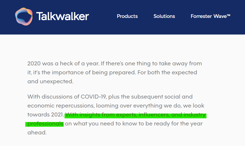 Talkwalker Trendstudie