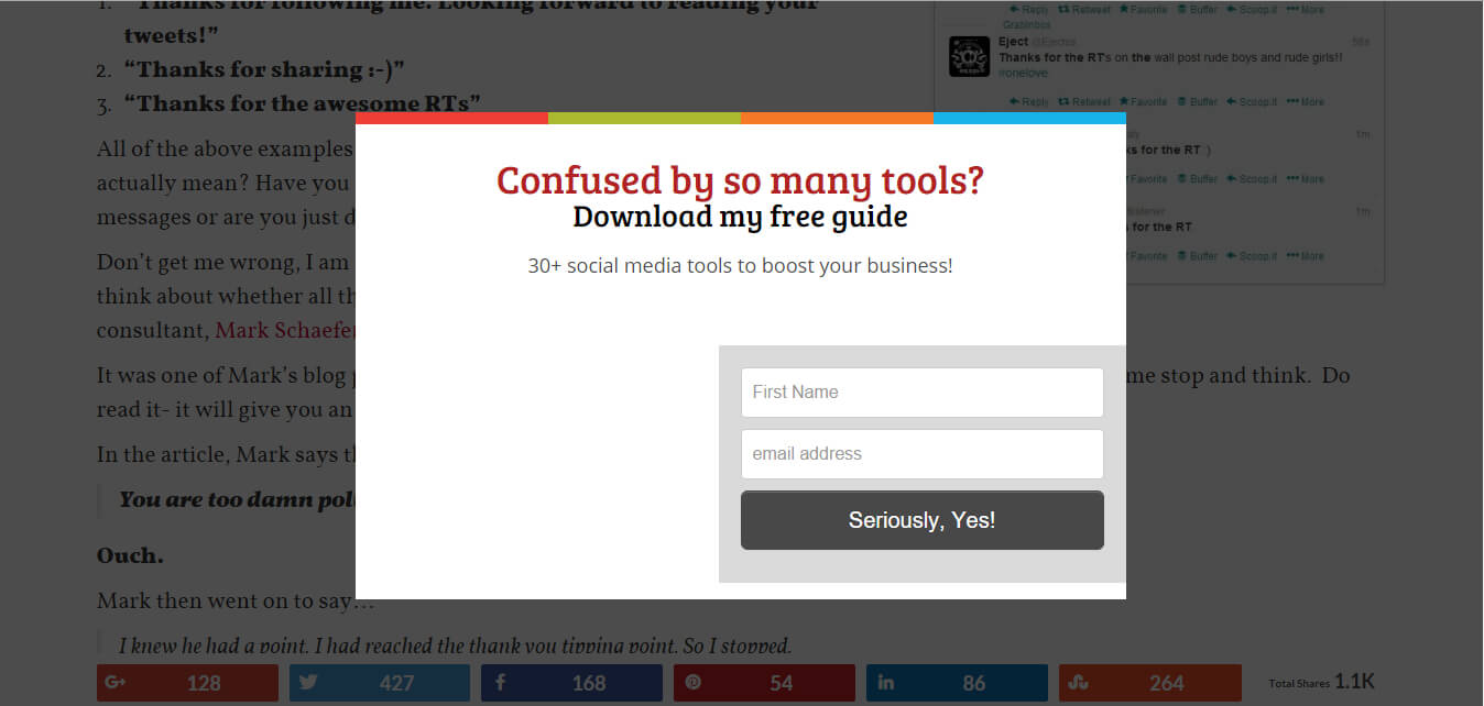 Automatisierte Popups auf Webseiten