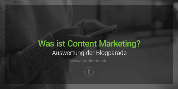 Content Marketing Blogparade Auswertung