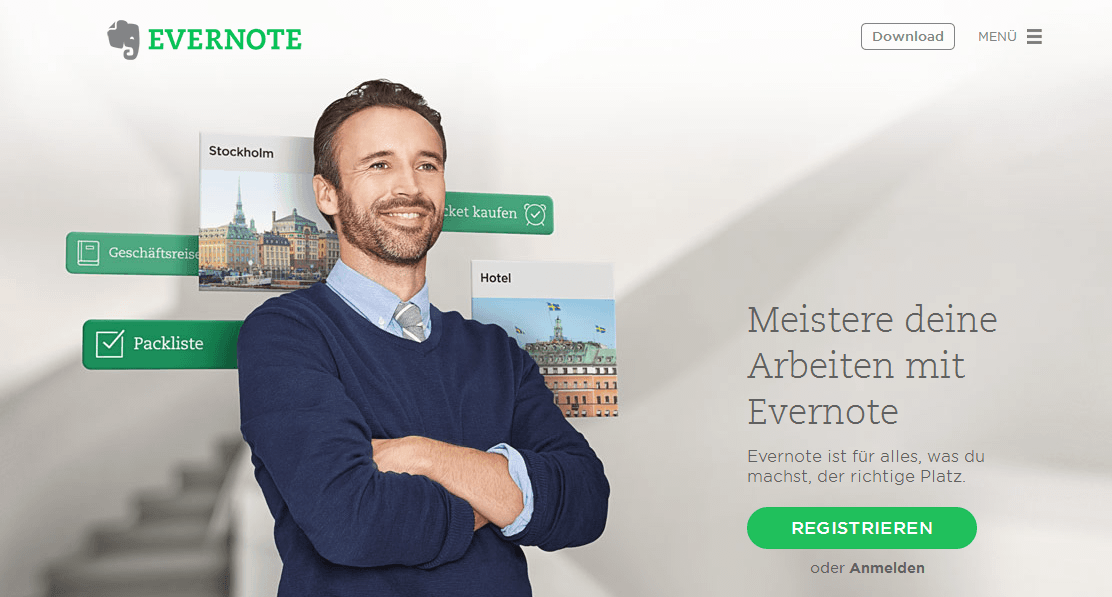 Farbharmonie bei Evernote